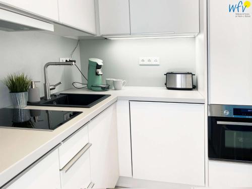 مطبخ, Haus Niedersachsen Ferienwohnung 12 in جوست مطبخ, Haus Niedersachsen Ferienwohnung 12 in جوست