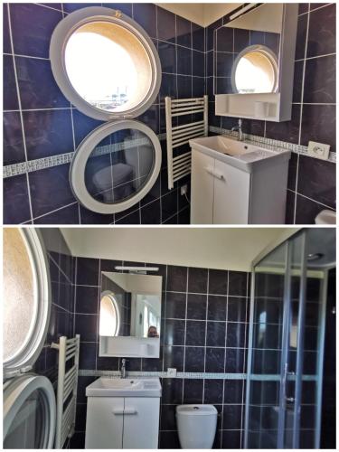 Bathroom, Logement independant renove Tres belle terrasse Vue mer port et Marseille in Saint-Henri Bathroom, Logement independant renove Tres belle terrasse Vue mer port et Marseille in Saint-Henri