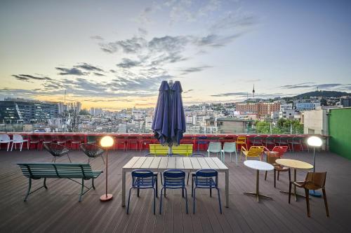 Balcony/terrace, H HOSTEL Itaewon in Itaewon Balcony/terrace, H HOSTEL Itaewon in Itaewon