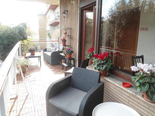 Balcony/terrace, Aida Charming Rooms in Rome West Balcony/terrace, Aida Charming Rooms in Rome West