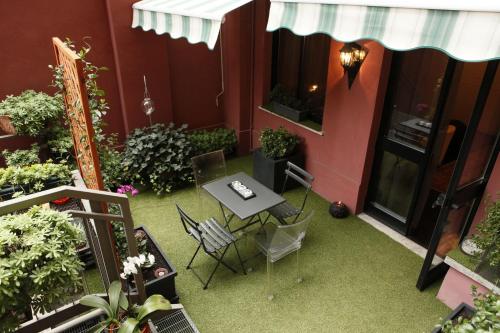 Terraza/balcón, Hotel Lancaster in Turin Terraza/balcón, Hotel Lancaster in Turin