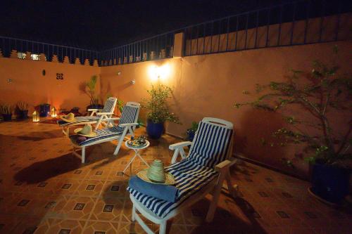 Balcony/terrace, Riad La lune de Marrakech in Marrakech Balcony/terrace, Riad La lune de Marrakech in Marrakech