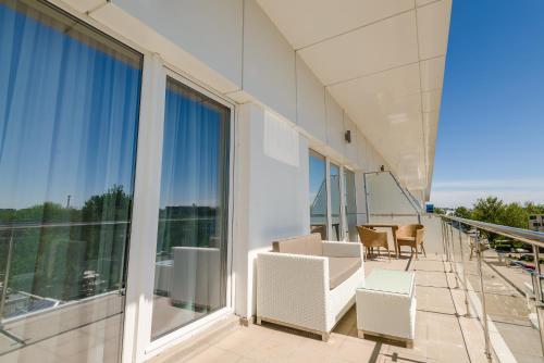 balkon/terras, Hotel Bavaria Blu in Mamaia balkon/terras, Hotel Bavaria Blu in Mamaia