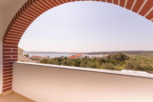 ระเบียง/ชานเรือน, Studio apartment in Novalja with sea view, terrace, air conditioning, WiFi 3565-7 in คาสกา ระเบียง/ชานเรือน, Studio apartment in Novalja with sea view, terrace, air conditioning, WiFi 3565-7 in คาสกา