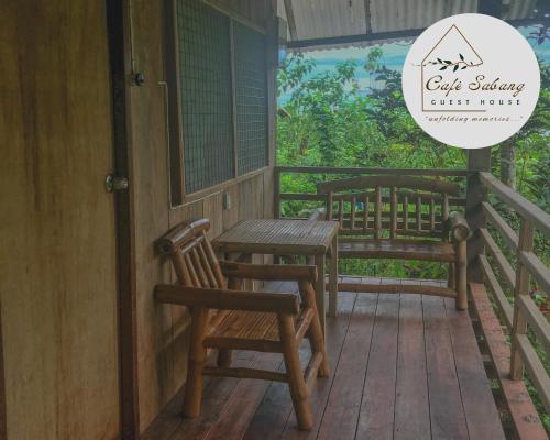 Balcony/terrace, Cafe Sabang Guest House near Ugong Rock Balcony/terrace, Cafe Sabang Guest House near Ugong Rock