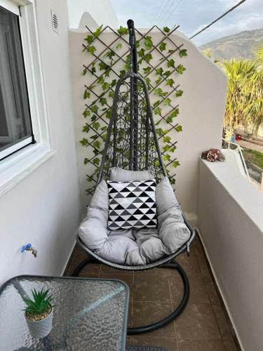 Erkély/terasz, Beach apartment Edem first floor in Perivolos Erkély/terasz, Beach apartment Edem first floor in Perivolos