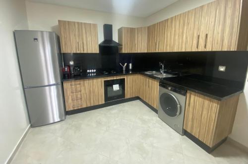 Kitchen, Luxueux appartement avec vue panoramique WELCOME STAY in Mohammedia Kitchen, Luxueux appartement avec vue panoramique WELCOME STAY in Mohammedia
