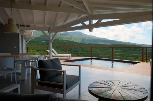Udsigt, Villa Déhé (Villa Dehe) in Deshaies Udsigt, Villa Déhé (Villa Dehe) in Deshaies