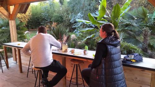 Erkély/terasz, Glamping for couples in tent, Camp Eucalyptus Slovenia in Dobova Erkély/terasz, Glamping for couples in tent, Camp Eucalyptus Slovenia in Dobova