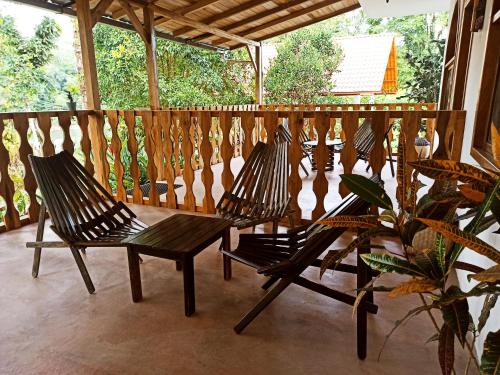 Erkély/terasz, Banana Lodge in Puerto Misahualli Erkély/terasz, Banana Lodge in Puerto Misahualli