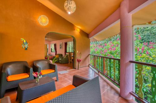 Terraza/balcón, The Goddess Garden Eco-Resort in Cahuita Terraza/balcón, The Goddess Garden Eco-Resort in Cahuita