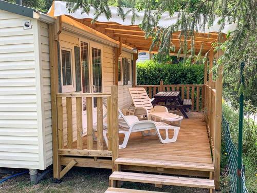 Balkon/terasa, Camping Lac de Villefort in Prevencheres Balkon/terasa, Camping Lac de Villefort in Prevencheres