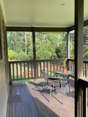 Balcony/terrace, Emerald Creek Cottages in Emerald Balcony/terrace, Emerald Creek Cottages in Emerald