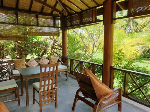발코니/테라스, Waiara Village Guesthouse in 와이게테 발코니/테라스, Waiara Village Guesthouse in 와이게테