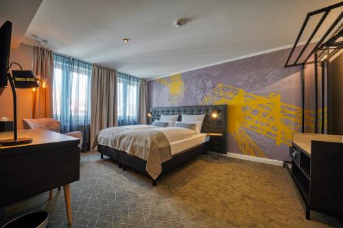 חדר שינה, NYCE Hotel Dortmund Thier Galerie in דורטמונד חדר שינה, NYCE Hotel Dortmund Thier Galerie in דורטמונד