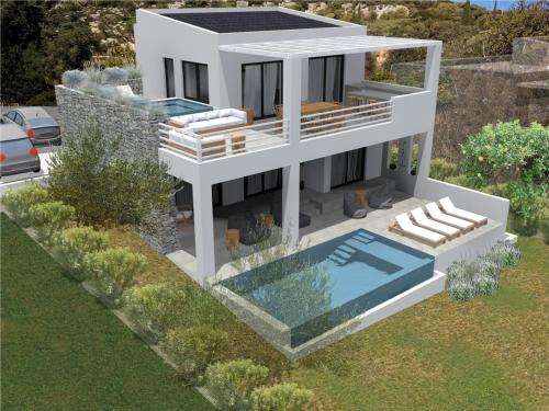 Exterior view, Villa Mytikas, luxury in Greece with seaview and heated pool & jacuzzi in Varko (Aitolia kai Akarnania) Exterior view, Villa Mytikas, luxury in Greece with seaview and heated pool & jacuzzi in Varko (Aitolia kai Akarnania)