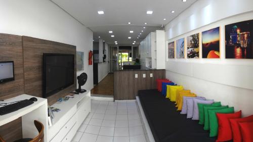 Skupni salon/TV območje, Albergaria Hostel in Fortaleza Skupni salon/TV območje, Albergaria Hostel in Fortaleza