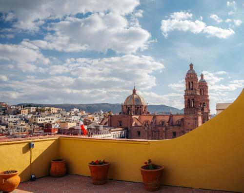 Erkély/terasz, Hotel Casa Santa Lucia in Zacatecas Erkély/terasz, Hotel Casa Santa Lucia in Zacatecas