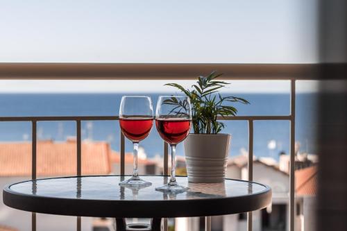 parveke/terassi, Alkyonis Hotel in Chalkidiki parveke/terassi, Alkyonis Hotel in Chalkidiki