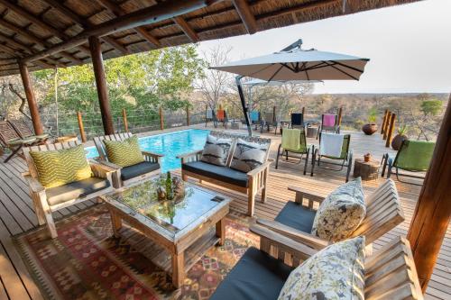 Balcony/terrace, Sausage Tree Safari Camp in Hoedspruit Balcony/terrace, Sausage Tree Safari Camp in Hoedspruit