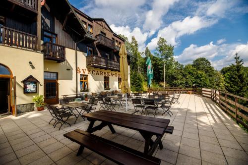 Exterior view, Svycarska Bouda in Spindleruv Mlyn Exterior view, Svycarska Bouda in Spindleruv Mlyn