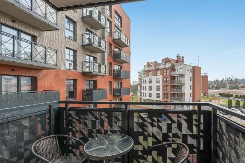 Balkon/terasa, Downtown Apartments Dwie Motlawy II in Gdansk Balkon/terasa, Downtown Apartments Dwie Motlawy II in Gdansk