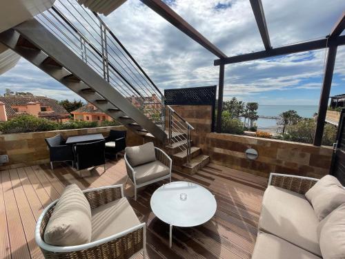 Balkon/Terrasse, Gran Hotel Guadalpin Banus in Marbella Balkon/Terrasse, Gran Hotel Guadalpin Banus in Marbella
