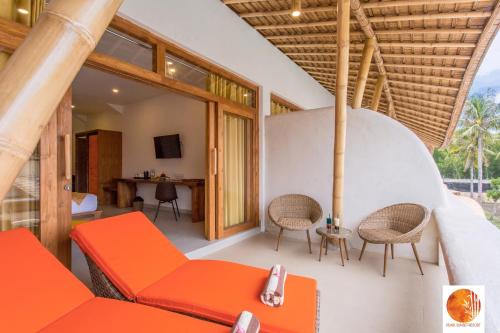 발코니/테라스, Pearl Sunset Resort in 롬복 발코니/테라스, Pearl Sunset Resort in 롬복