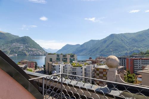 Balcony/terrace, Hotel De La Paix in Lugano Balcony/terrace, Hotel De La Paix in Lugano