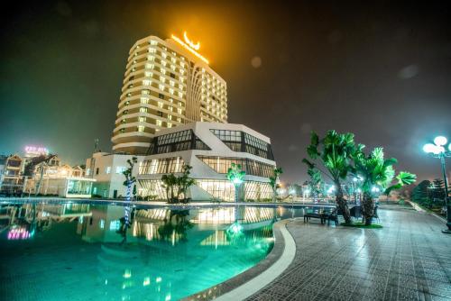 Balcony/terrace, Muong Thanh Grand Bac Giang Hotel in Bac Giang Balcony/terrace, Muong Thanh Grand Bac Giang Hotel in Bac Giang