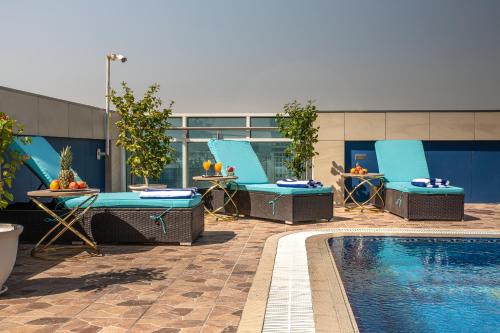 Swimming pool, Al Mansour Plaza Hotel in Old Doha City Swimming pool, Al Mansour Plaza Hotel in Old Doha City