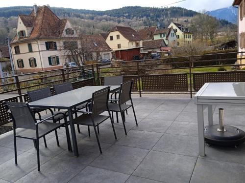 Erkély/terasz, Le gîte des Kritter (Le gite des Kritter) in Stosswihr Erkély/terasz, Le gîte des Kritter (Le gite des Kritter) in Stosswihr