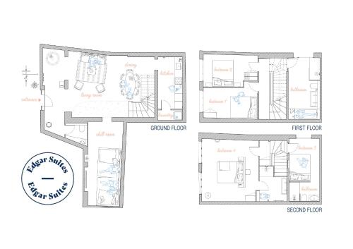 Floor plans, Edgar Suites Notre-Dame - Lagrange in Paris Floor plans, Edgar Suites Notre-Dame - Lagrange in Paris