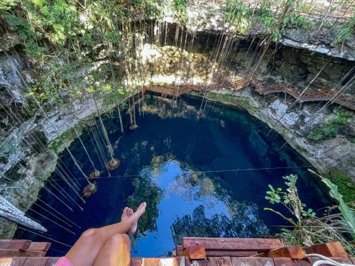 Water park, Hotel Boutique Cenote Secreto Maya in Chichen Itza Water park, Hotel Boutique Cenote Secreto Maya in Chichen Itza