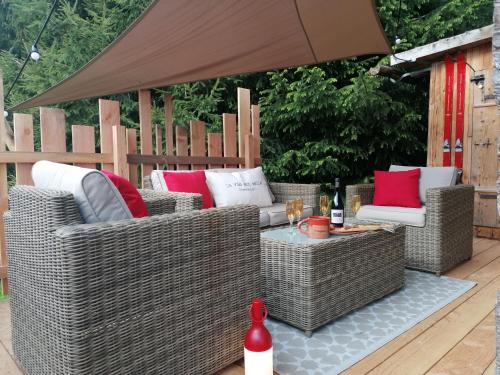 Balcony/terrace, Le mazot d'H in Entremont Balcony/terrace, Le mazot d'H in Entremont