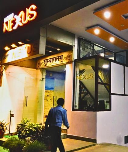 Entrance, Hotel Nexus in Aminabad Entrance, Hotel Nexus in Aminabad