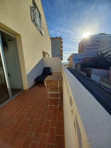 Erkély/terasz, Ezz'Hotel Canet in Canet-en-Roussillon Erkély/terasz, Ezz'Hotel Canet in Canet-en-Roussillon