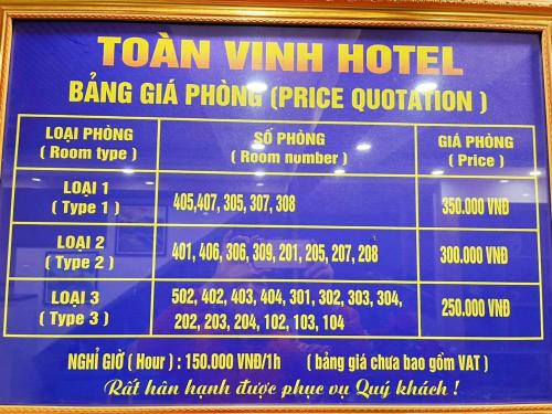 Toàn Vinh Hotel (Toan Vinh Hotel) in Lang Khiem Toàn Vinh Hotel (Toan Vinh Hotel) in Lang Khiem