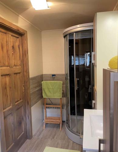 חדר אמבטיה, Holiday home in Drganja sela Kranjska Krain 42002 in דולנסקה טופליצ'ה חדר אמבטיה, Holiday home in Drganja sela Kranjska Krain 42002 in דולנסקה טופליצ'ה