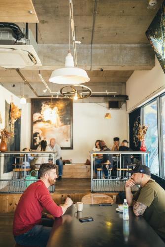 Restaurant, AIEN Coffee & Hostel in Chatan Restaurant, AIEN Coffee & Hostel in Chatan