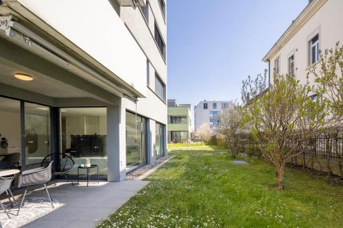 陽台/露台, STAYY Green Oasis near Zurich I free Parking I TV in 迪肯孔 陽台/露台, STAYY Green Oasis near Zurich I free Parking I TV in 迪肯孔