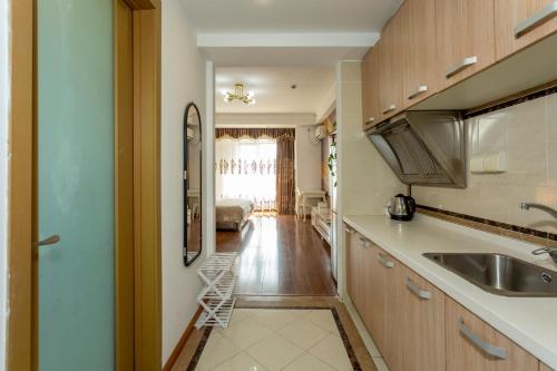 Dapur, Dalian Hong Xi Yuan Apartment Wanda Plaza in Software Business District Dapur, Dalian Hong Xi Yuan Apartment Wanda Plaza in Software Business District