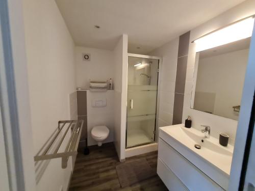 Baño, Studio indépendant climatisé (Studio independant climatise) in Montbazon Baño, Studio indépendant climatisé (Studio independant climatise) in Montbazon