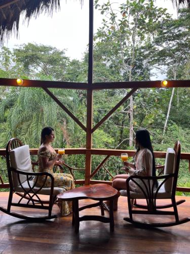 Erkély/terasz, Suchipakari Amazon Eco -Lodge & Jungle Reserve in Puerto Misahualli Erkély/terasz, Suchipakari Amazon Eco -Lodge & Jungle Reserve in Puerto Misahualli