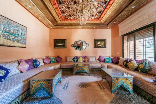 Shared lounge/TV area, Riad Les Nuits De Fes in Fes Shared lounge/TV area, Riad Les Nuits De Fes in Fes