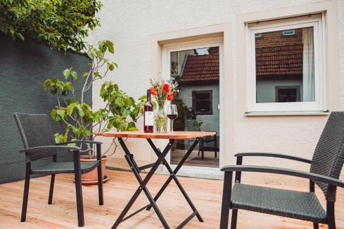 Balcony/terrace, Haus am Zabelstein in Dingolshausen Balcony/terrace, Haus am Zabelstein in Dingolshausen