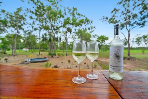 Erkély/terasz, Litchfield Tropical Stay in Batchelor / Litchfield Nemzeti Park Erkély/terasz, Litchfield Tropical Stay in Batchelor / Litchfield Nemzeti Park