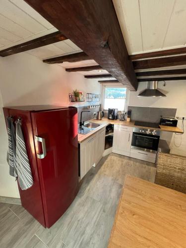 廚房, Ferienhaus "Am Backes" in 阿爾布魯克 廚房, Ferienhaus "Am Backes" in 阿爾布魯克