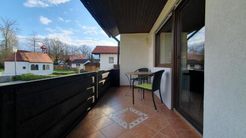 Balcony/terrace, Ferienappartement Melanie in Hopfen Am See Balcony/terrace, Ferienappartement Melanie in Hopfen Am See