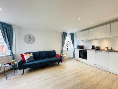 共用Lounge/電視區, aday - Blue Sea apartment with balcony in 腓特烈港市中心 共用Lounge/電視區, aday - Blue Sea apartment with balcony in 腓特烈港市中心